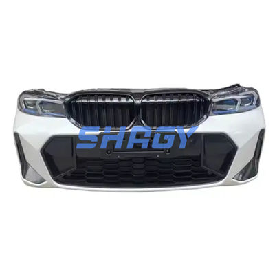 Carbon Fiber Look Car Front Lip Untuk BMW 3 Series G20 2018-2022 Potong hidung