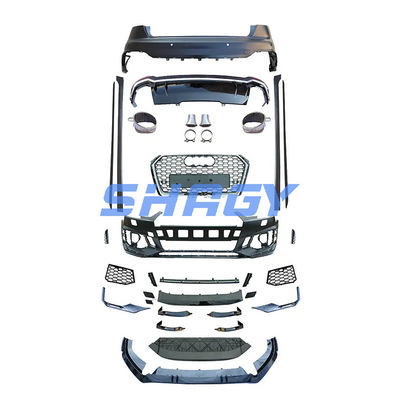 Audi A4 B9 Dimodifikasi menjadi RS4 Gaya Front Bumper Dengan PP 4.5 Material Grille